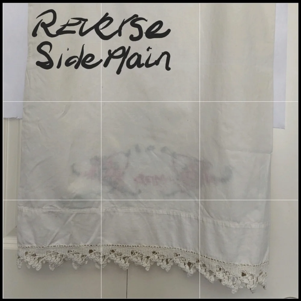 Embroidered Penny's Mrs. Pillowcase with lace edge 20.5 x 30.5 inches
